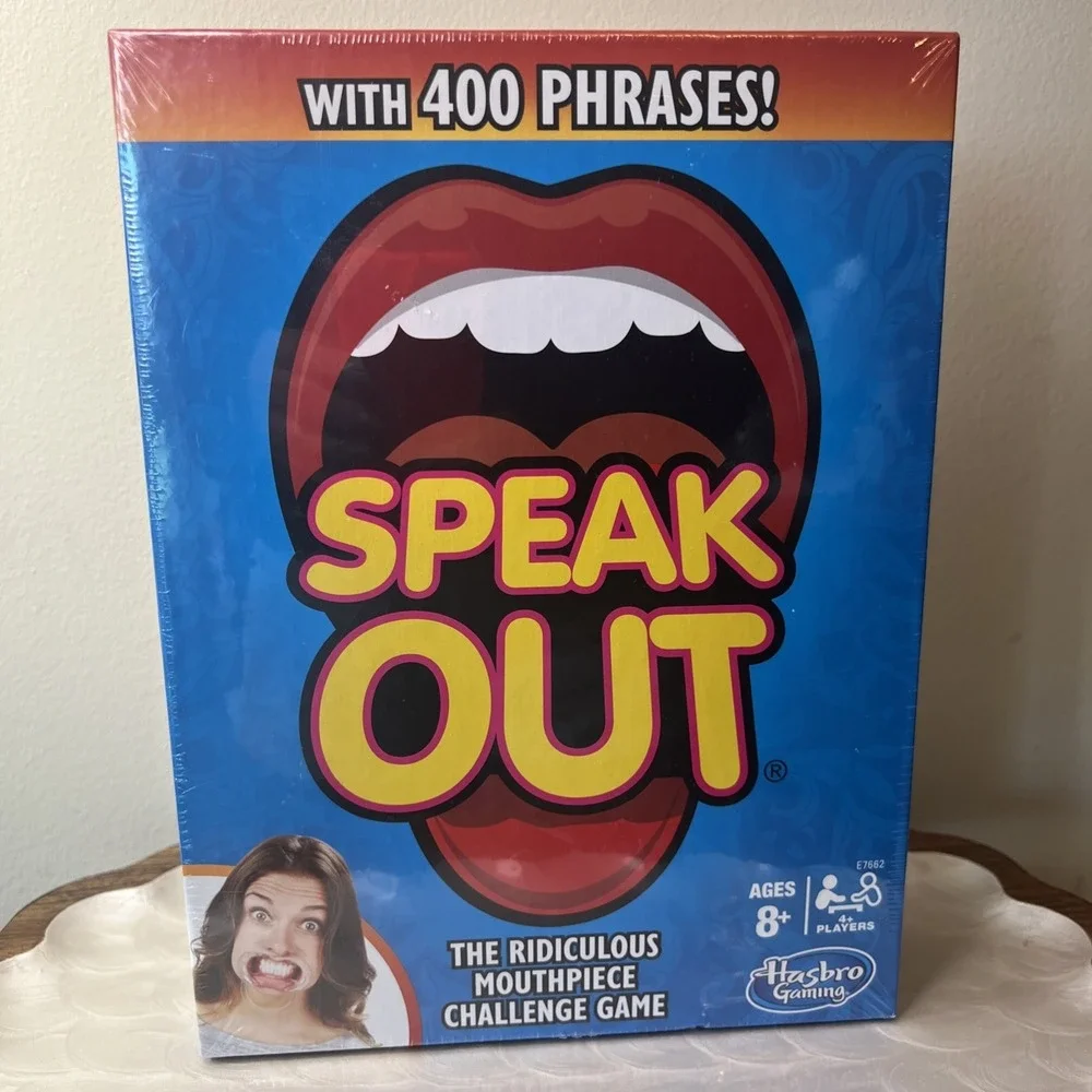 Speak Out Game Sealed Hasbro Gaming Family Party‎ Game 400 Phrases Ages 8+